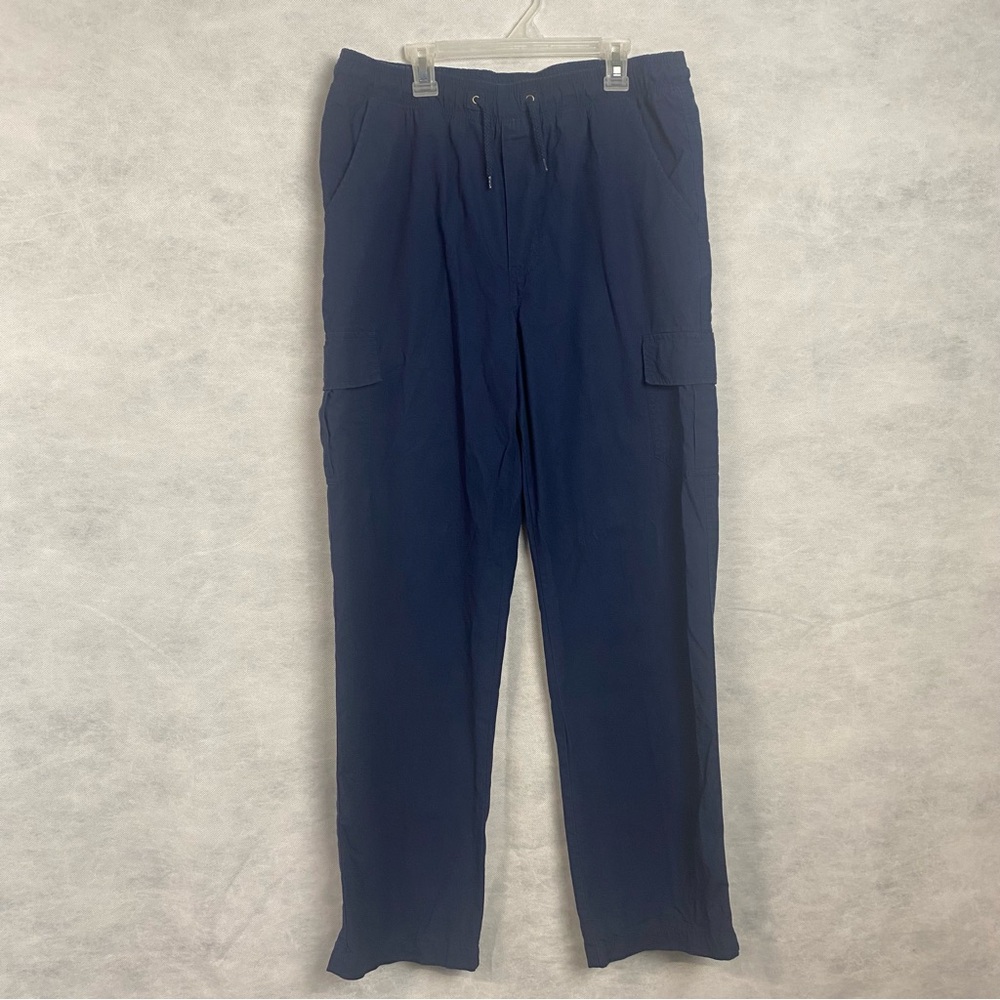 Canyon River Blues Cargo Pants Youth Boys XL Navy Blue Pull On Casual 30x30